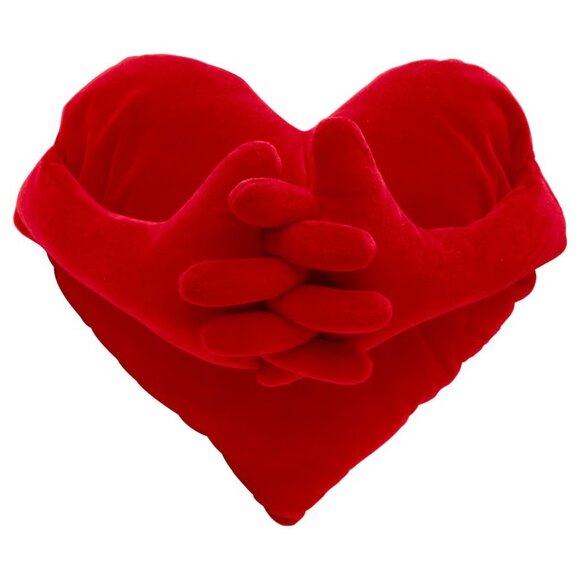 IKEA FAMNIG HJARTA Cushion, heart, red, 16x40 " - Picture 13 of 15